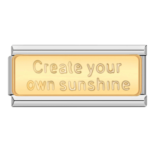 Charm Doble Create your sunshine - Italian Charms